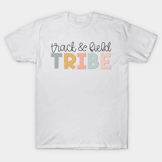 Track & Field Tribe Muted Pastels T-Shirt by broadwaygurl18